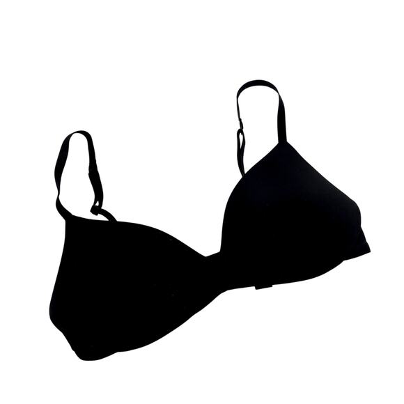 Skims Black Seamless T shirt Demi bra - Picture 2 of 4